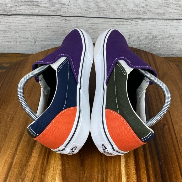Vans Classic Slip On Mix & Match Violet Forest Green Sneaker Womens Shoe Size 10 - Picture 9 of 12